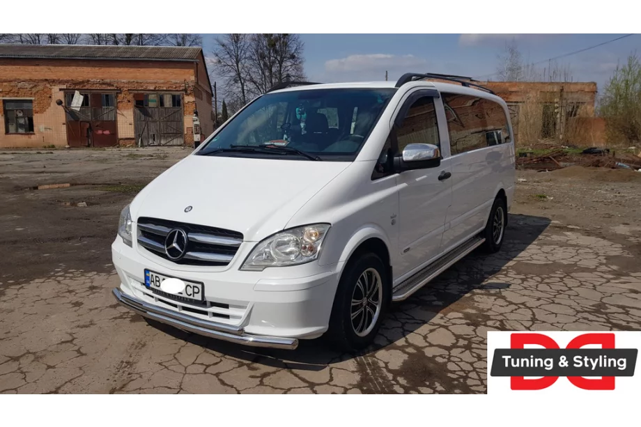 Mercedes Viano 2004–2014 Voorbeschermbeugel ST014 (RVS) Foto 10